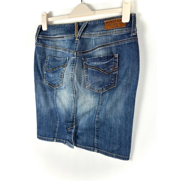 Vintage 1990’s 2000’s ‘Tommy Hilfiger Denim’ Mini Denim Pencil Skirt • Small - Picture 10 of 10